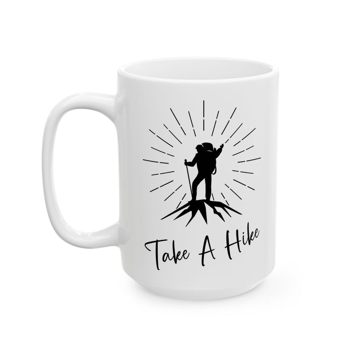 Funny Hiking Lover Adventure Tee for Outdoor Enthusiasts Ceramic Mug, (11oz, 15oz)