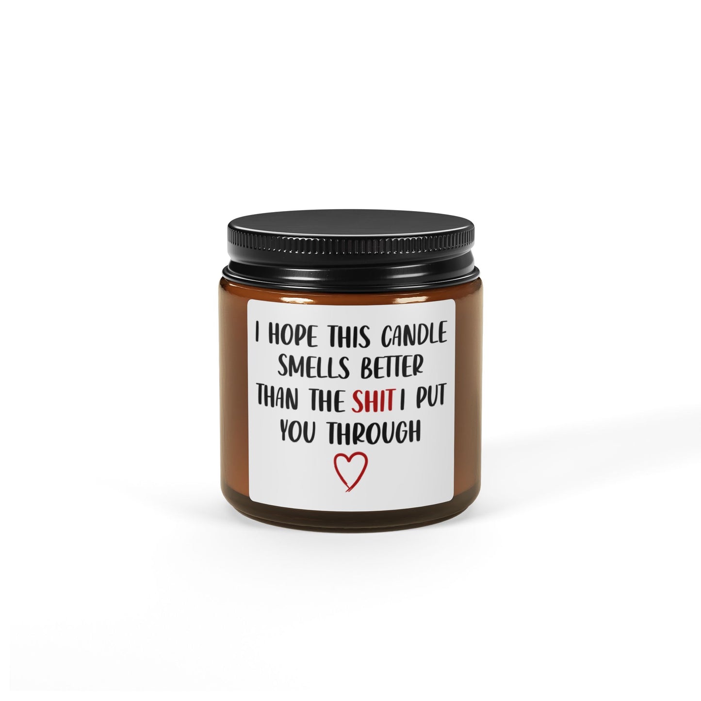 Gift for Mom, Mother's Day, Birthday, Scented Soy Candle (Multi-Size, Amber Jar)