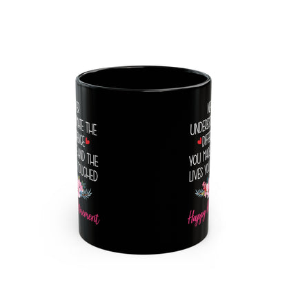 Inspirational Black Retirement Mug – Make a Lasting Impact