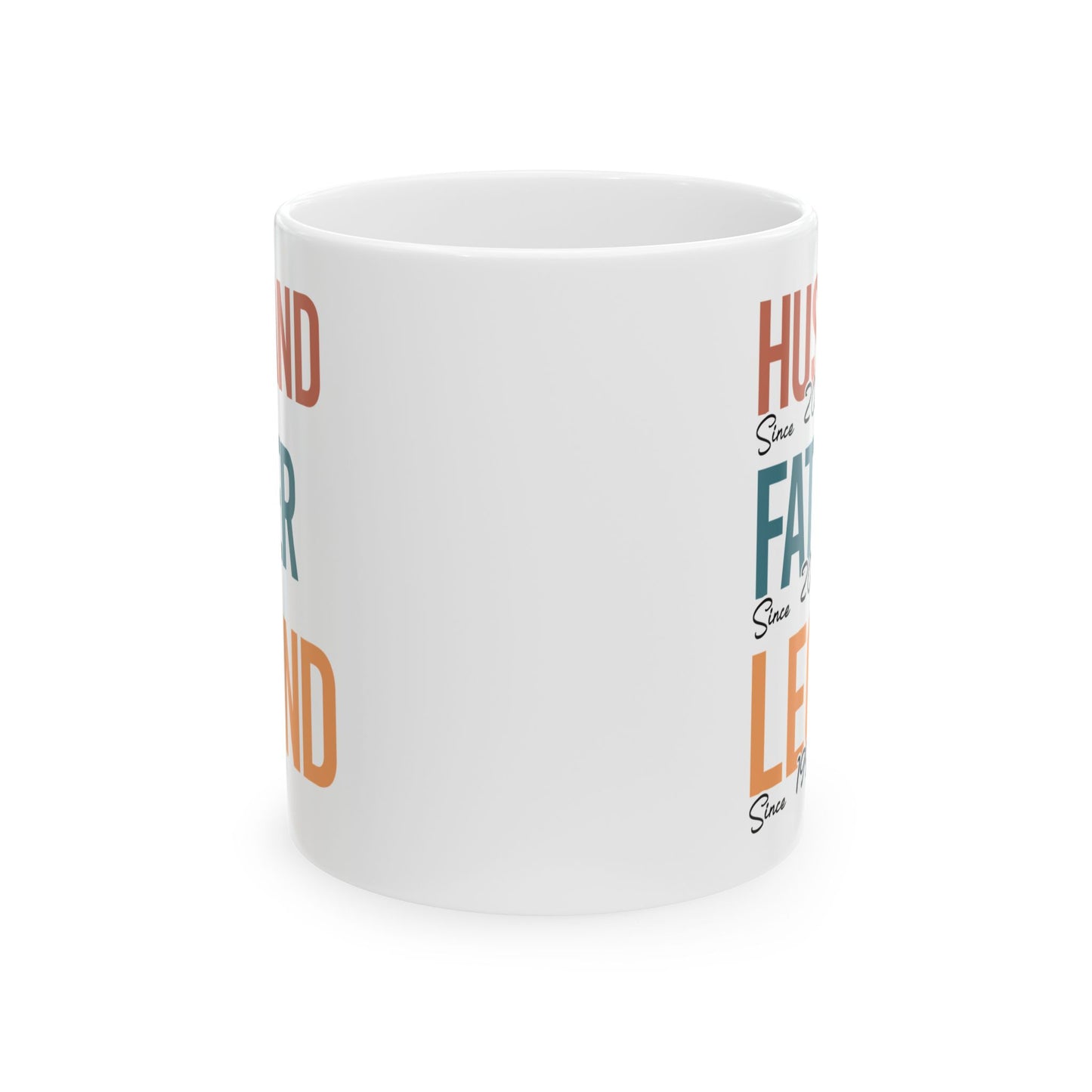 Husband Father Legend White Mug, (11oz, 15oz)