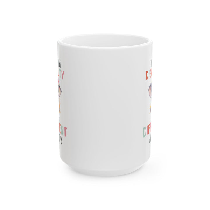 Different Ability Elephant Mug – Motivational Coffee Cup for Supporters and Advocates