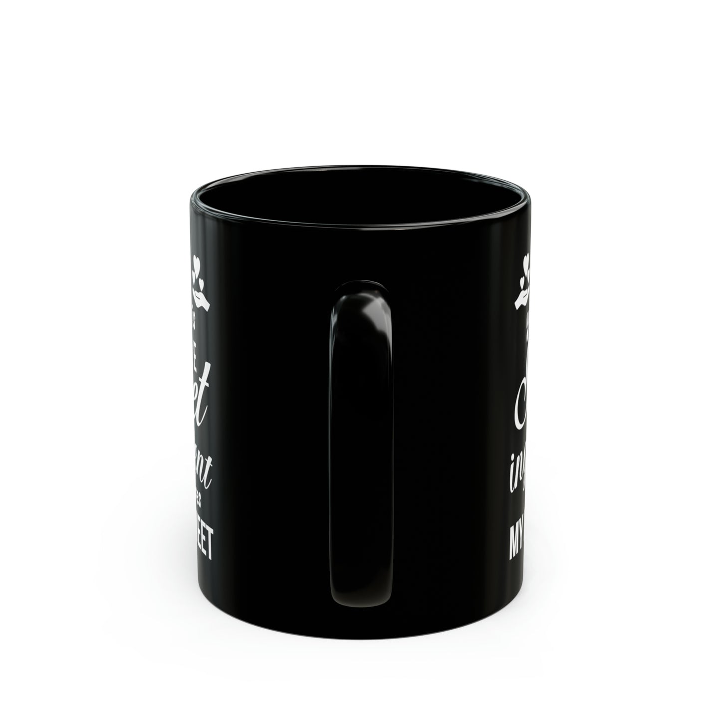 Mom your love is 11oz Black Mug