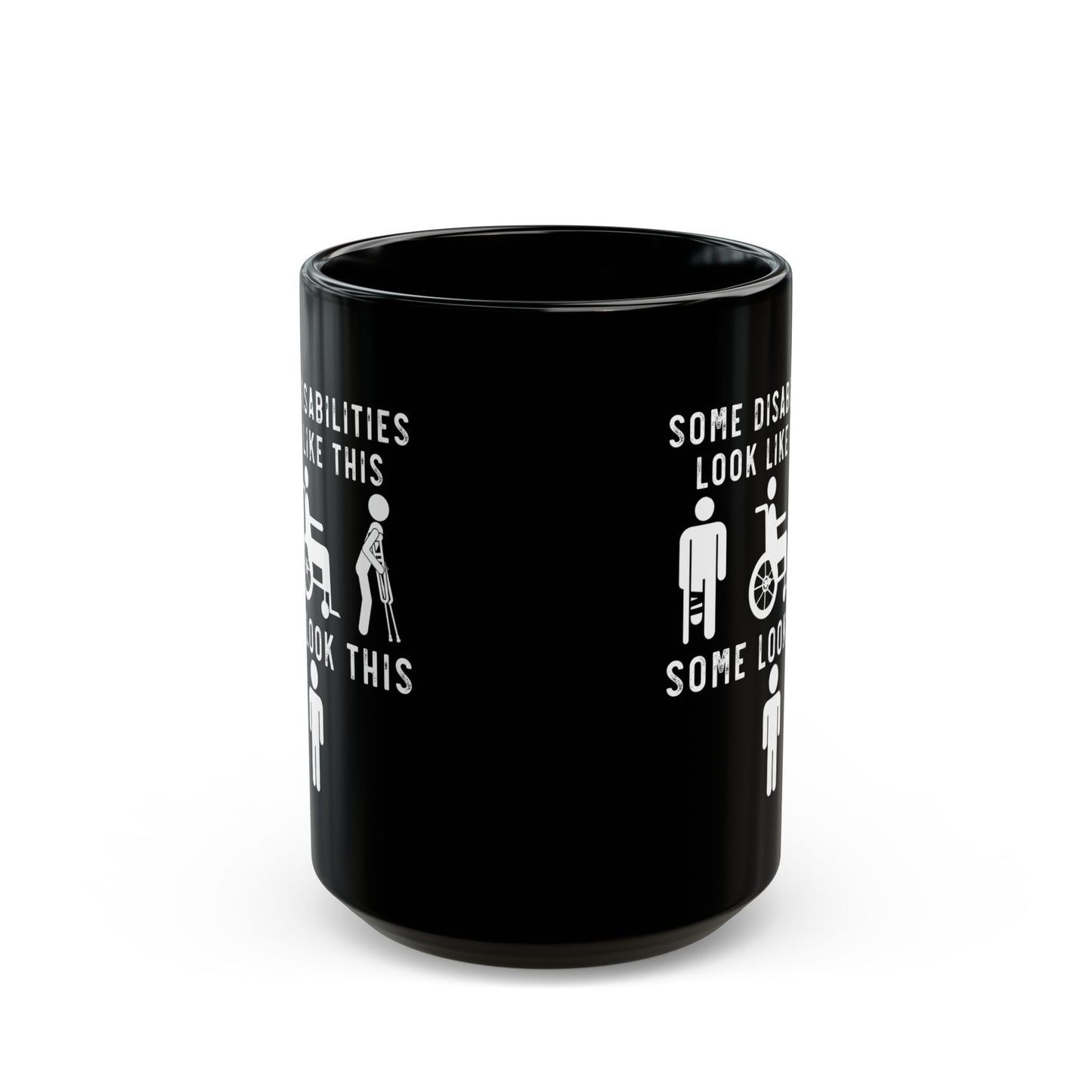 Black Ceramic Coffee Cup with Empowering Message – Support Mental Health & Chronic Illness Warriors