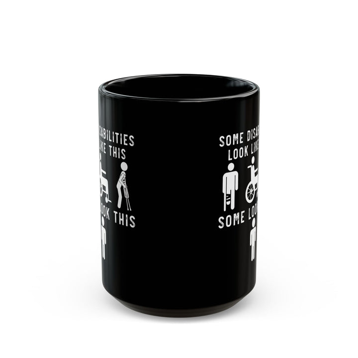 Black Ceramic Coffee Cup with Empowering Message – Support Mental Health & Chronic Illness Warriors