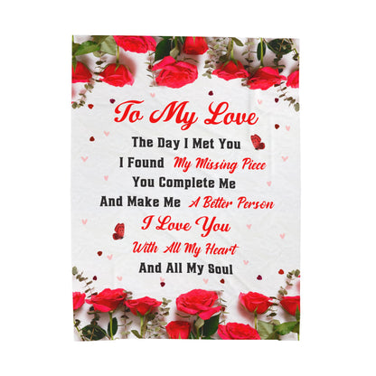 To My Love Blanket