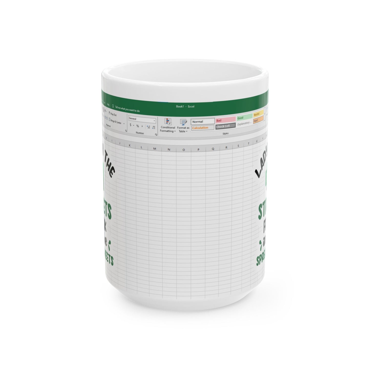 Lady in the Streets Ceramic Mug, (11oz, 15oz)