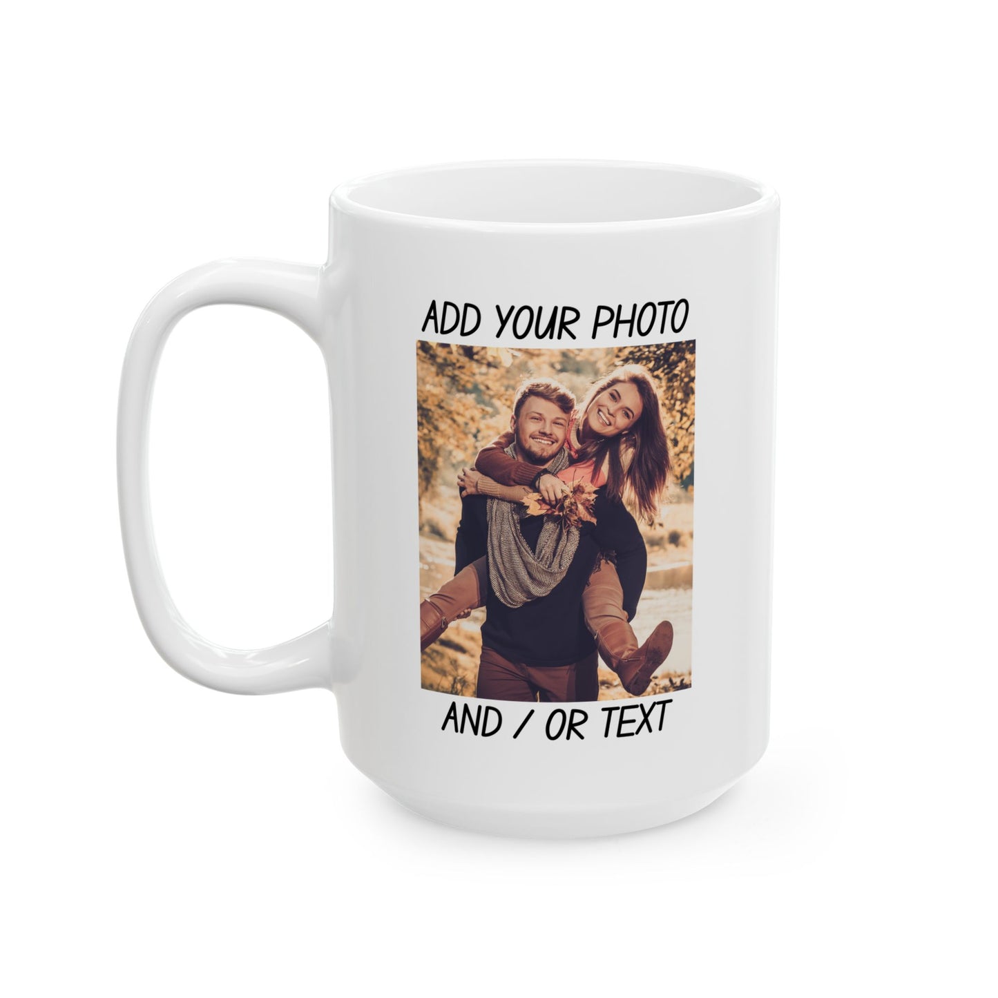 Fall Couple Mug – Cozy Autumn Love Gift for Him or Her Mug, (11oz, 15oz)
