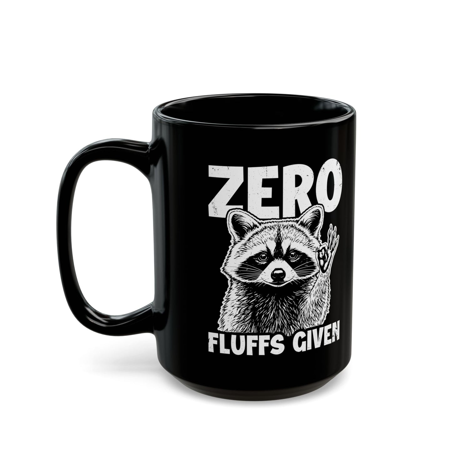 Zero Fluffs given Black Mug