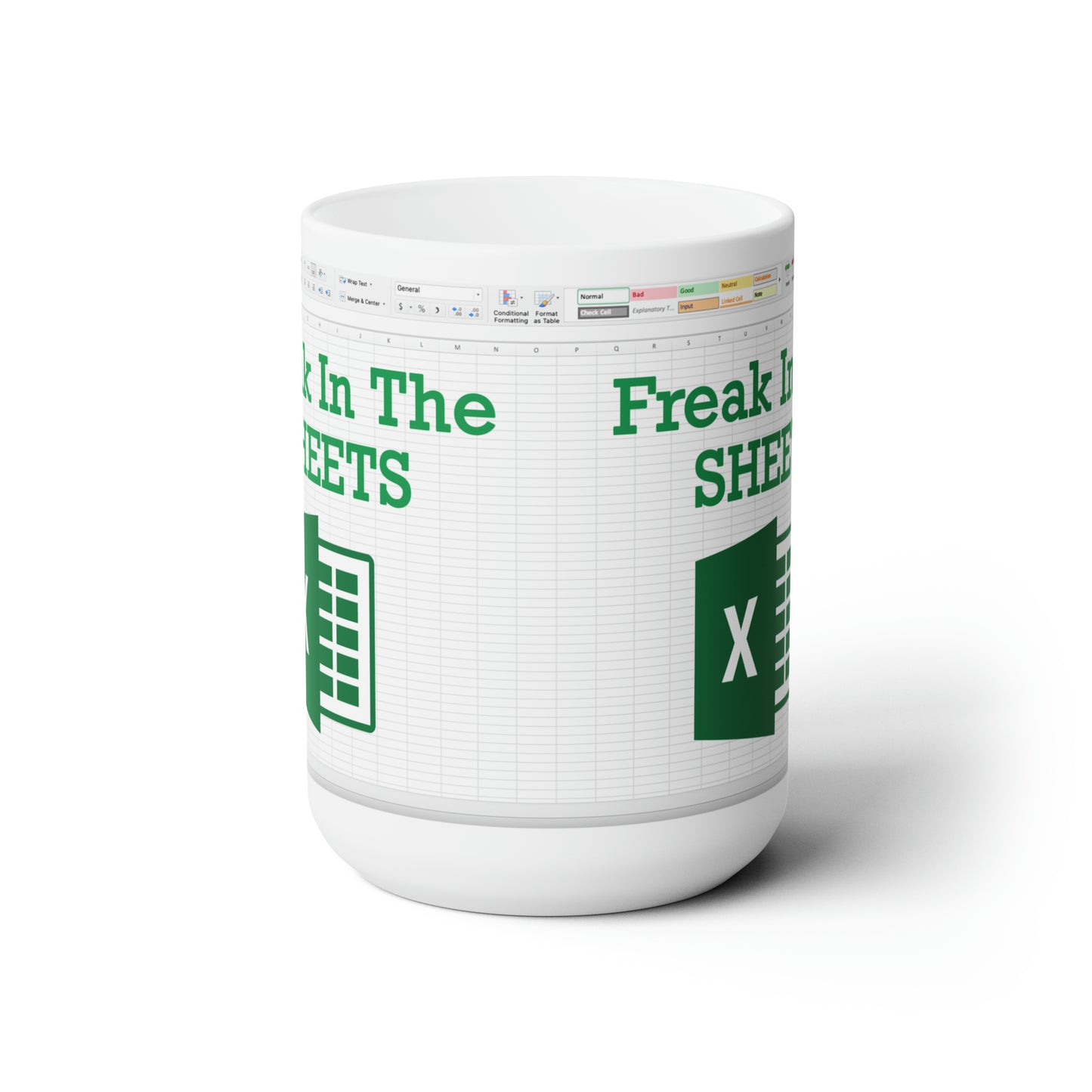 Freak in the Sheet Coffee Mug For Sheets Lover Accountant Ceramic Mug 15oz