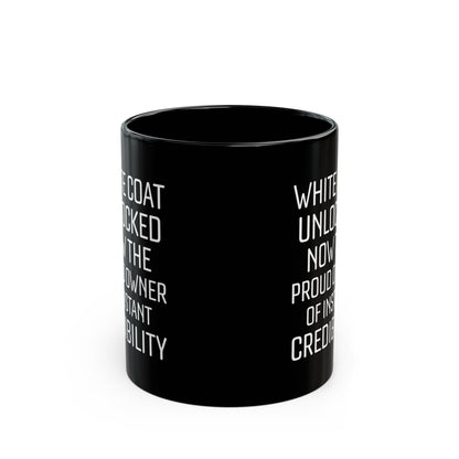 White Coat Unlocked Mug – Funny Medical School Graduation Gift for Doctors, Med Students