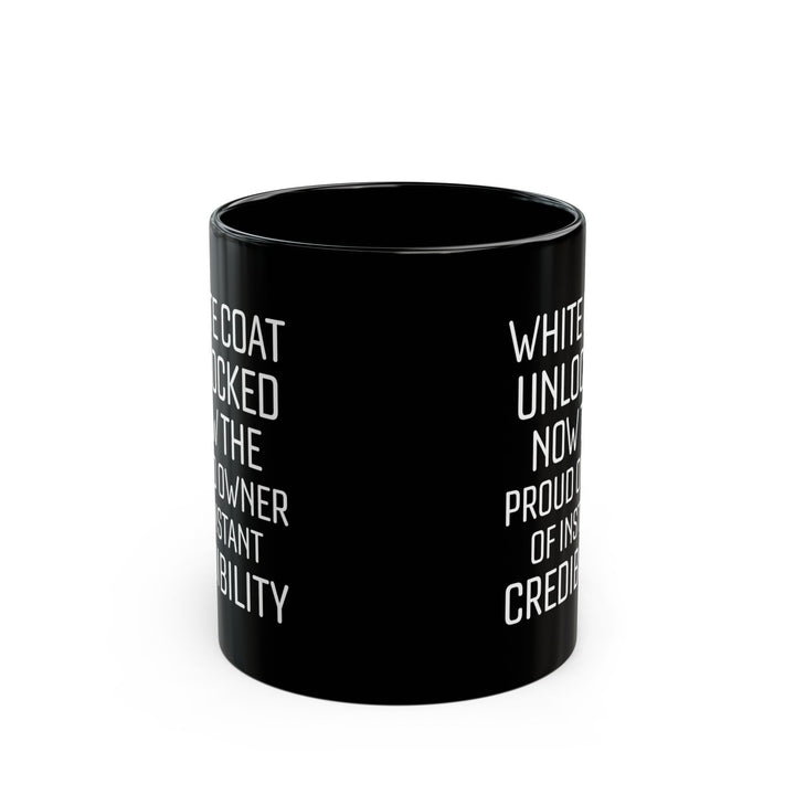 White Coat Unlocked Mug – Funny Medical School Graduation Gift for Doctors, Med Students