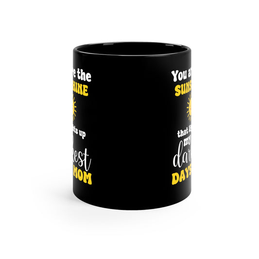 Sunshine 11oz Black Mug