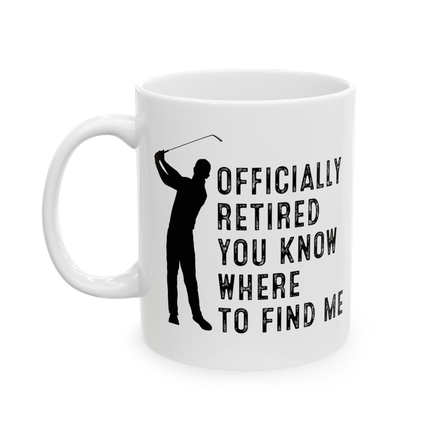 Officially Retired Golf Mug – Perfect Gift for Retirees Who Love Golf