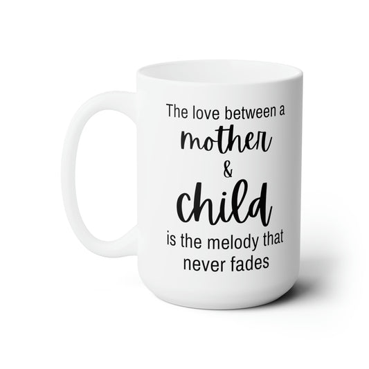 Mother & Child Love Mug – Sentimental White Ceramic Coffee Mug Gift