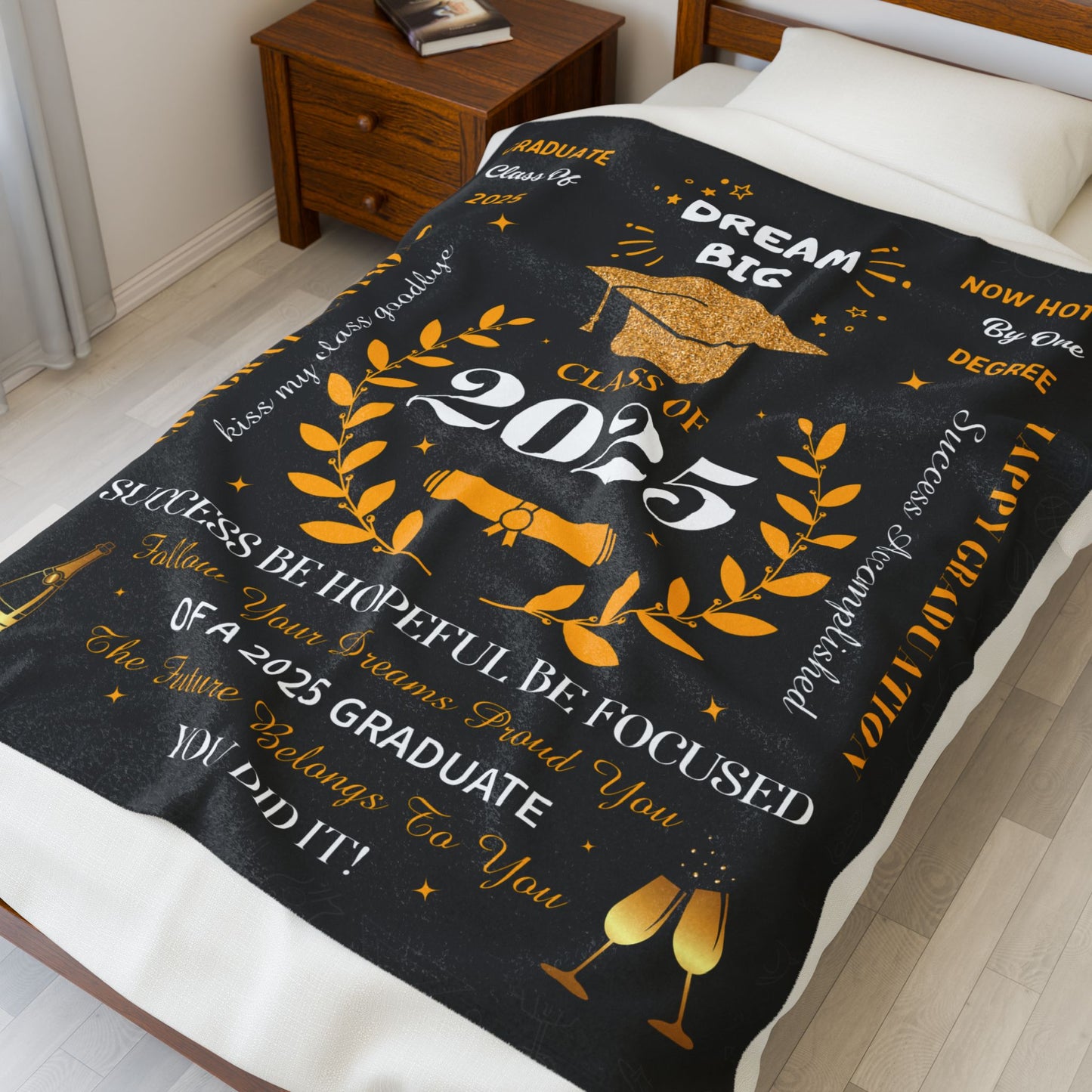 Dream Big Class Of 2025  Blanket