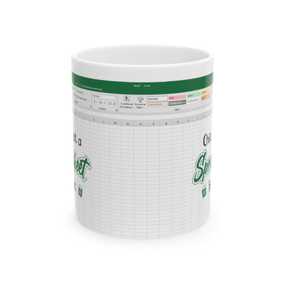 Funny Excel Mug for Data Lovers Ceramic Mug, (11oz, 15oz)
