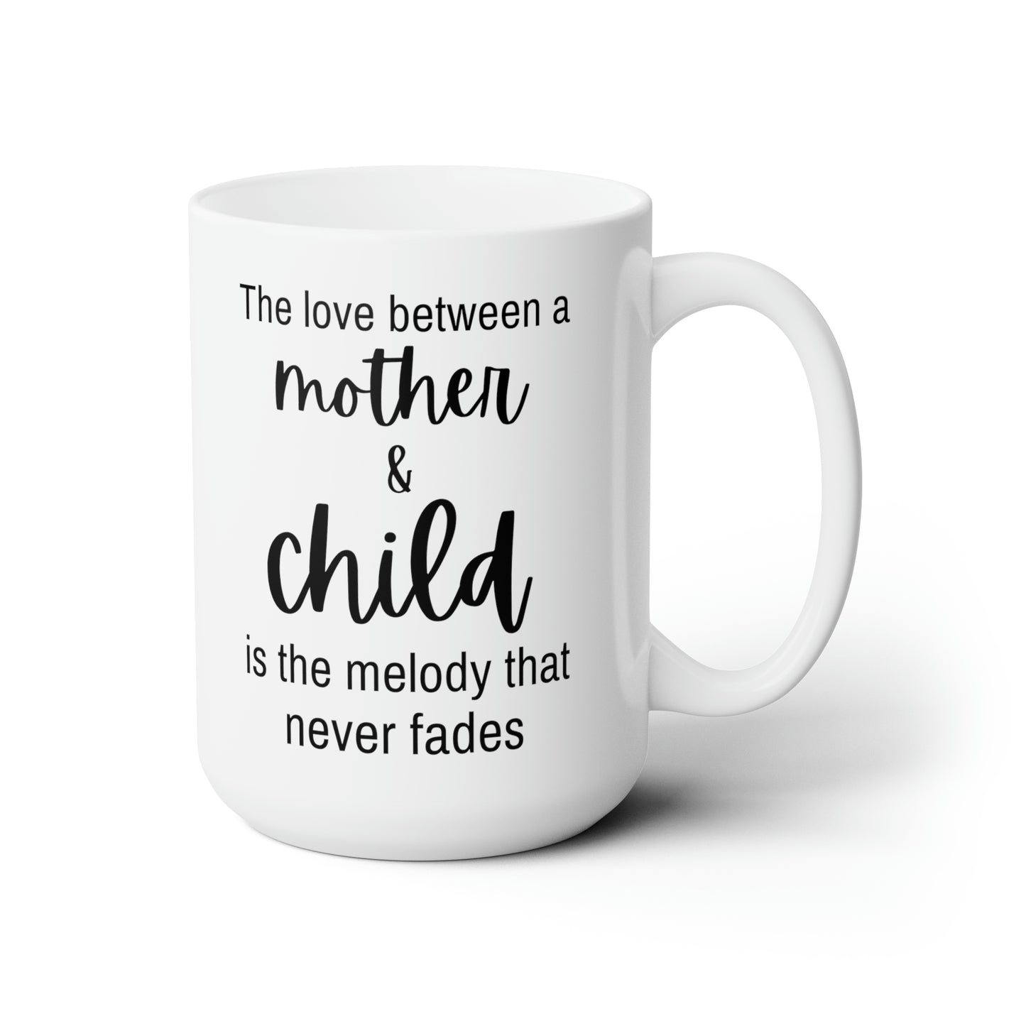 Mother & Child Love Mug – Sentimental White Ceramic Coffee Mug Gift