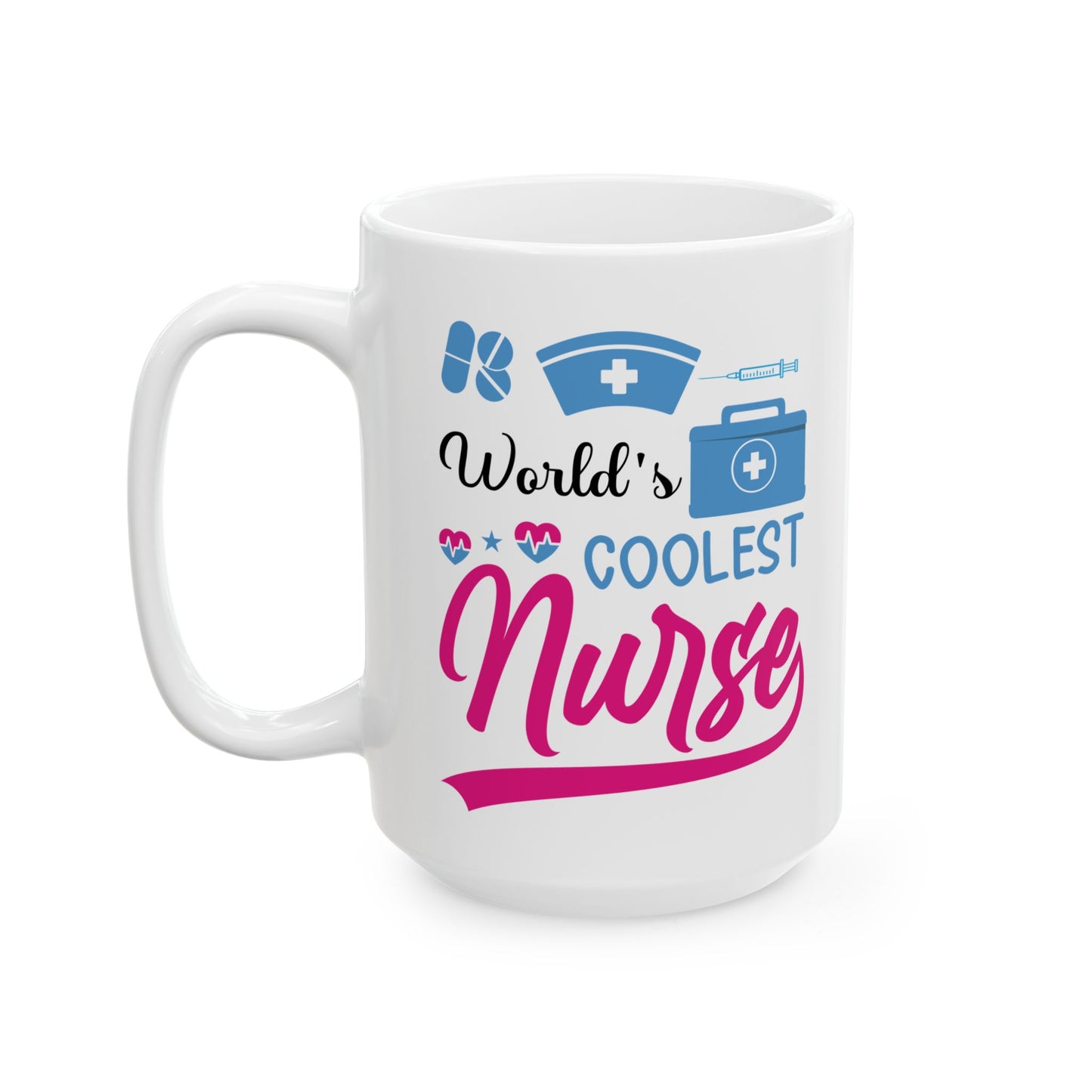 World's COOLEST 11oz & 15oz  White mug