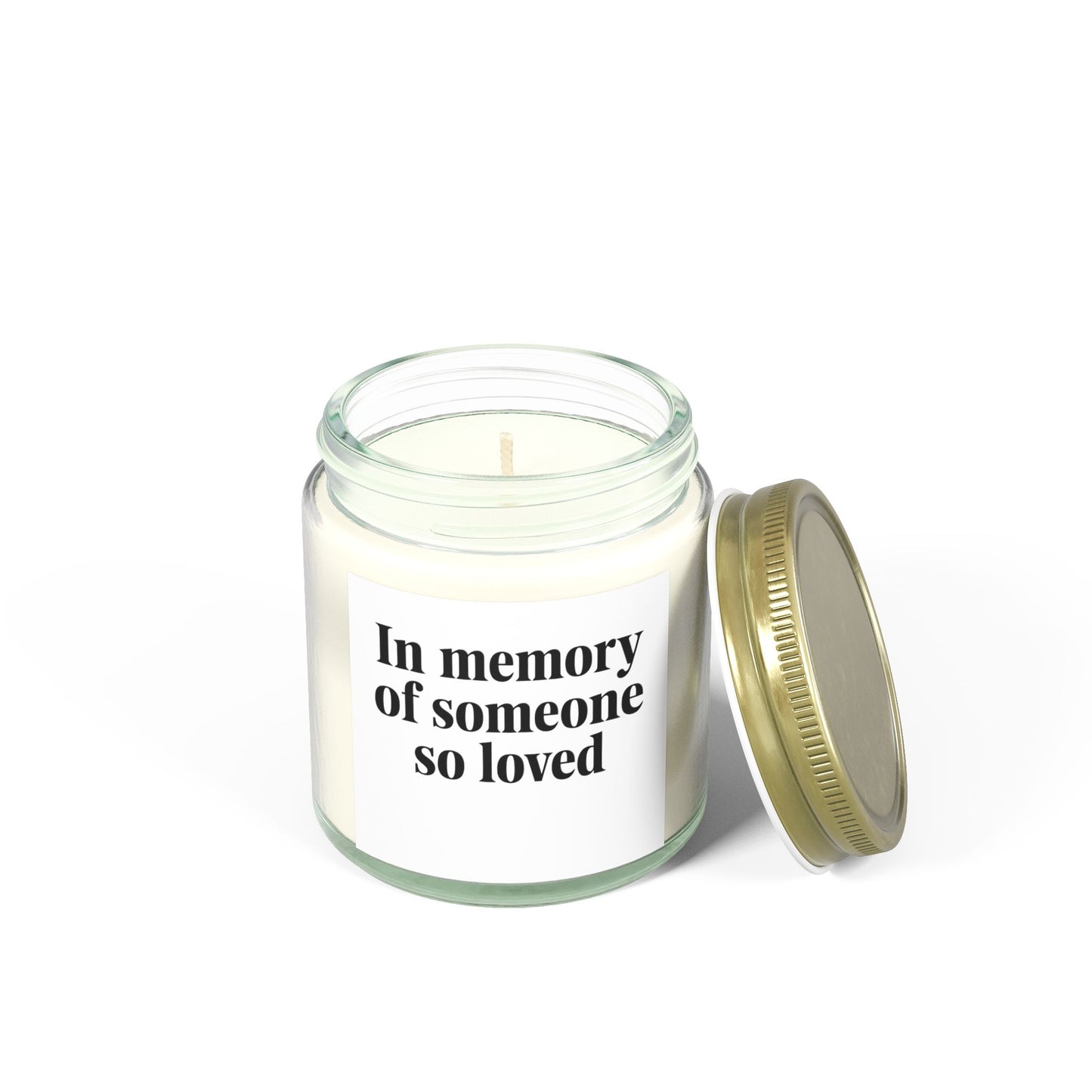 In memories of someone so love Scented Candles, Coconut Apricot Wax (4oz, 9oz)
