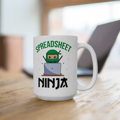 Spreadsheet Ninja Tall Mug – Funny Gift for Excel Lovers