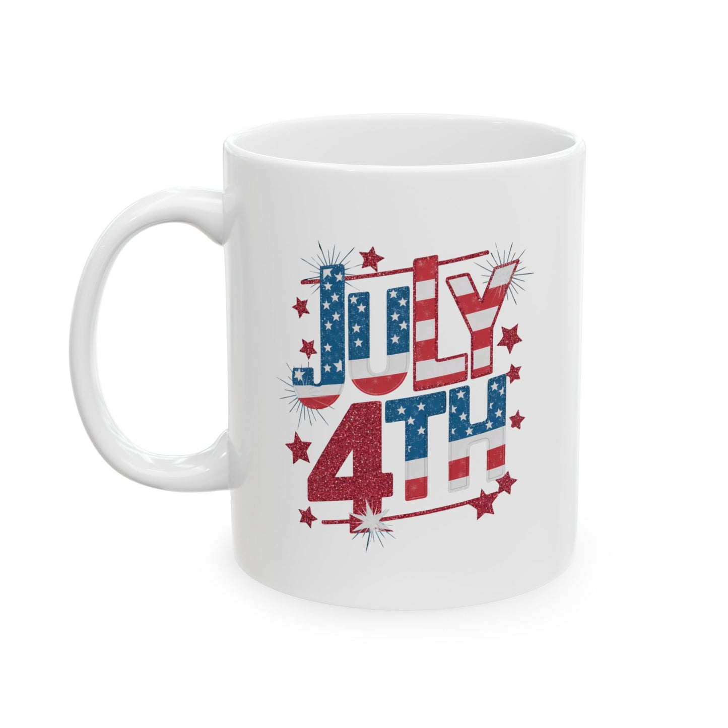 July 4th Patriotic Coffee Mug – American Flag USA Independence Gift