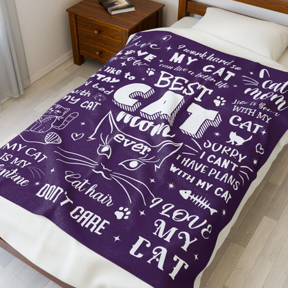 Best Cat Mom Ever Blanket