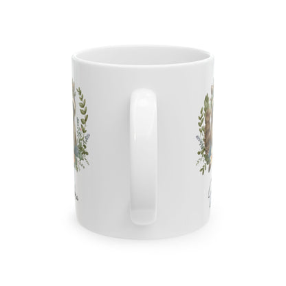 racoon custom, white Mug, (11oz, 15oz)