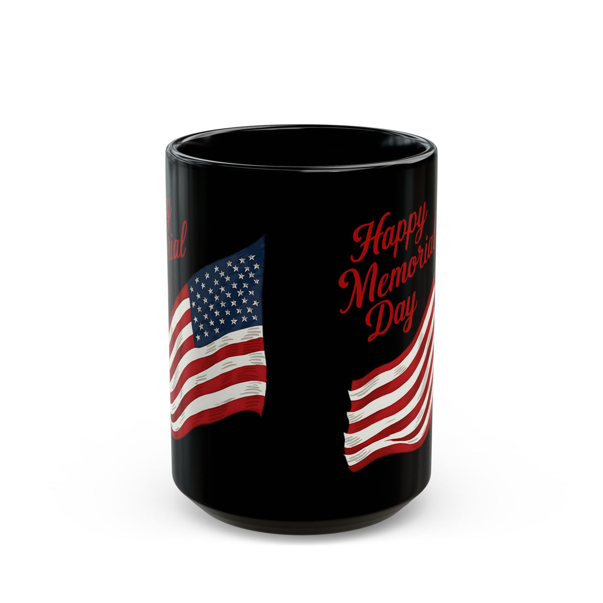 Happy Memorial Day Black Mug (11oz, 15oz)