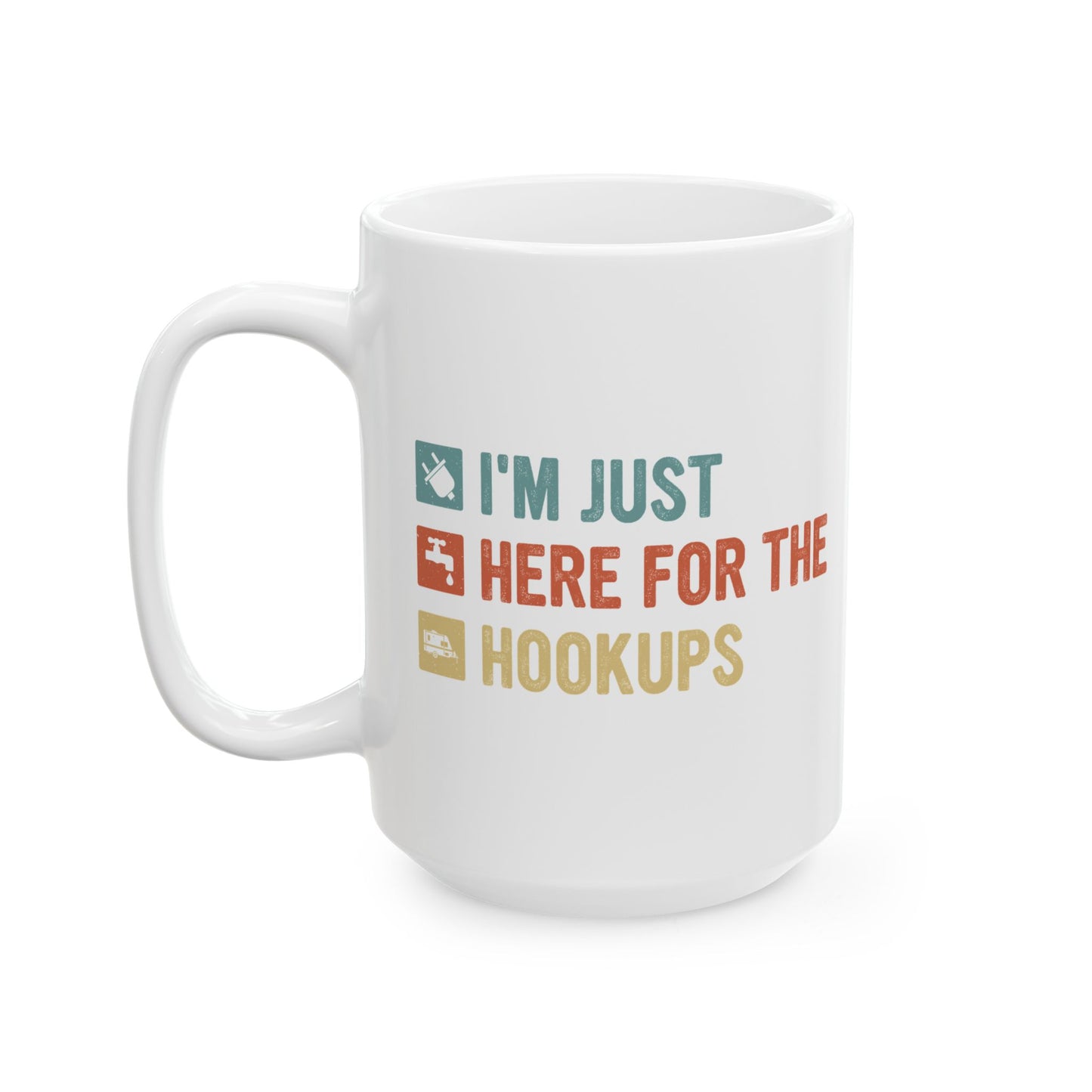 Camping Essentials  Ceramic Mug, (11oz, 15oz)