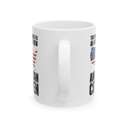 New American Citizen White Mug – Patriotic Gift for Naturalization USA