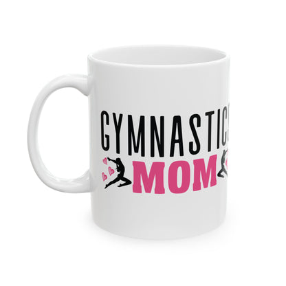Give a Gift to a Proud Supporter – Gymnastics Mom Mug White Ceramic Coffee Cup