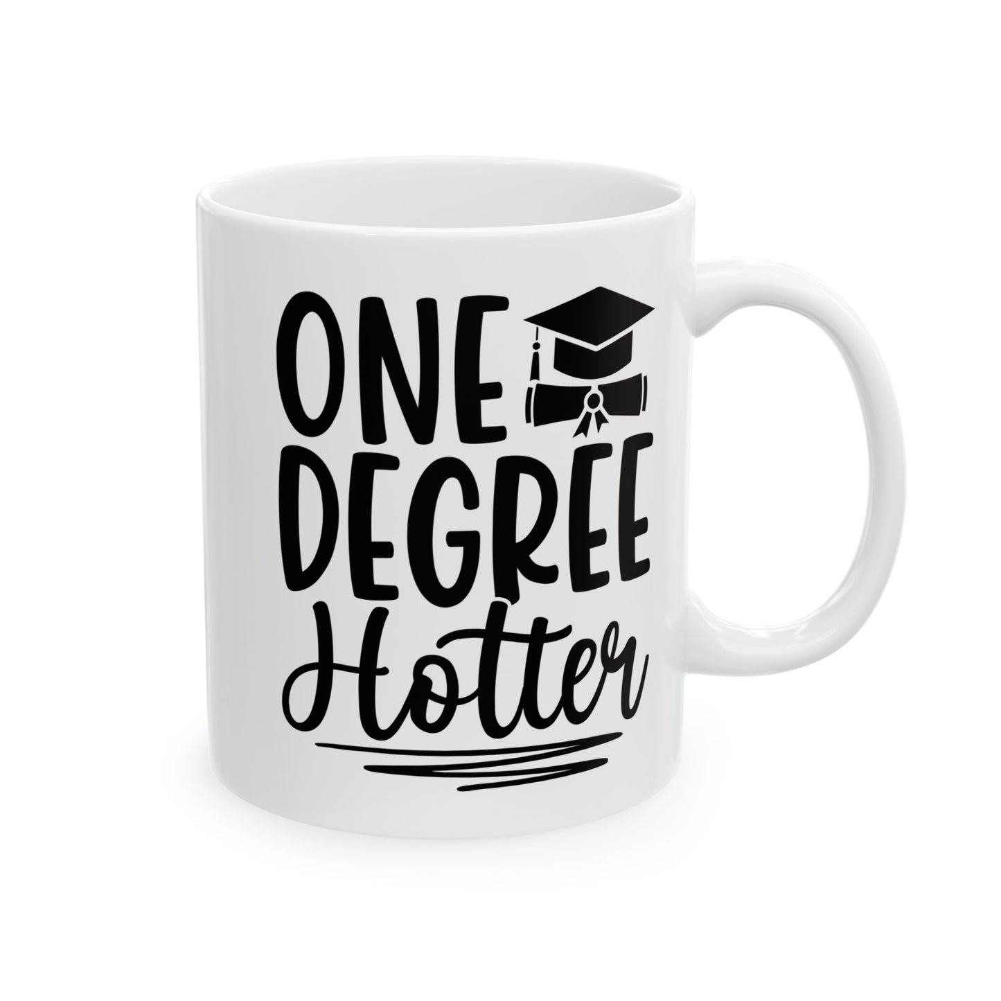 One Degree Hotter White Mug, (11oz, 15oz)