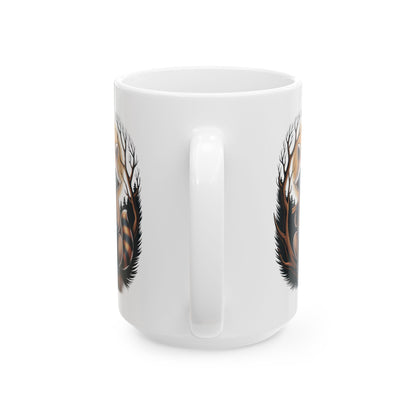 Raccoon Coffee Mug, white Mug, (11oz, 15oz)