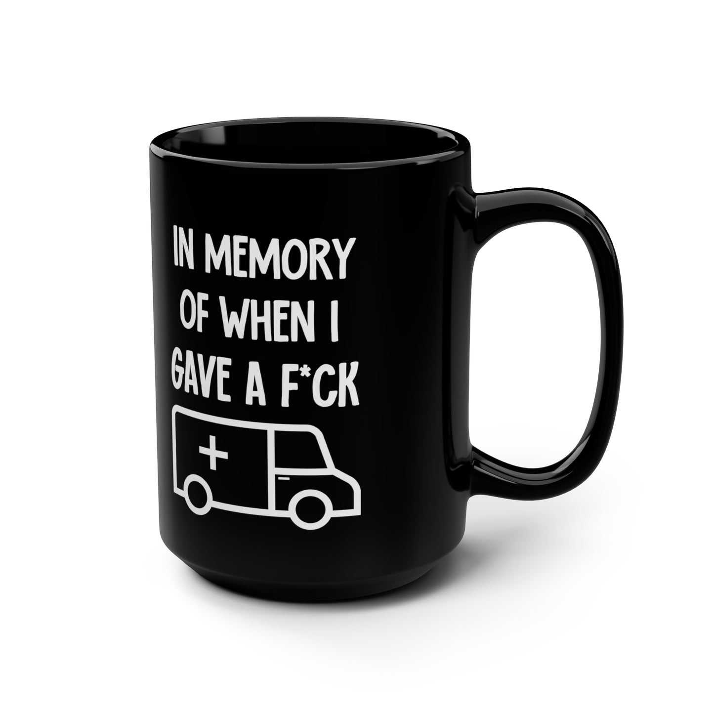 In Memory of When I Gave a F*ck Funny Sarcastic Coffee Mug – Gag Gift for Friends, Coworkers, and Coffee Lovers