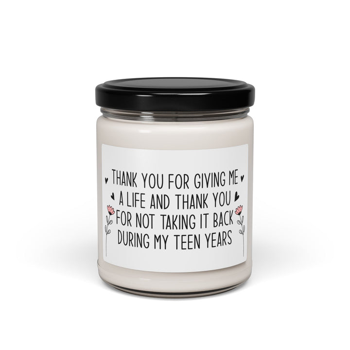 Funny Mom Candle – Thank You for Giving Me a Life – Mother’s Day Gift