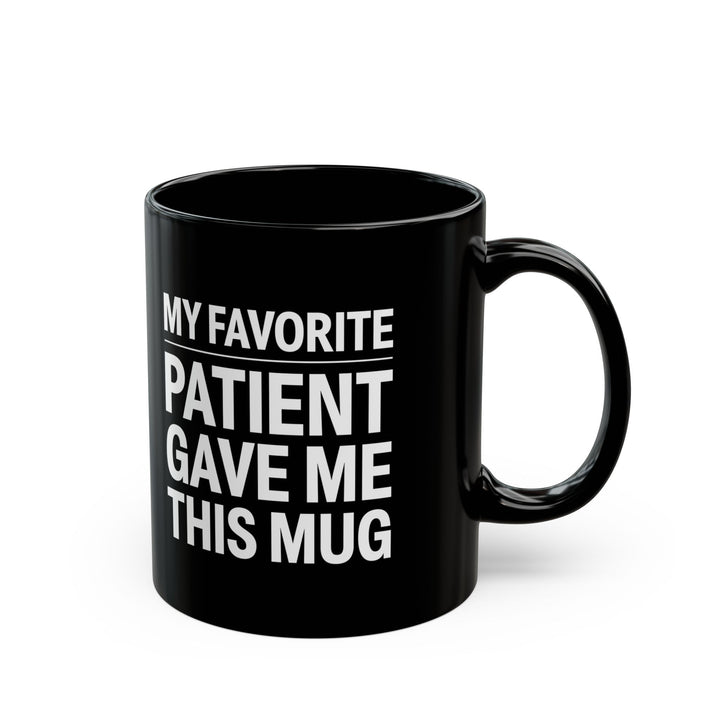 Funny Doctor Coffee Cup – Black Ceramic Gift for Nurses, Dentists, Physicians, Healthcare Workers