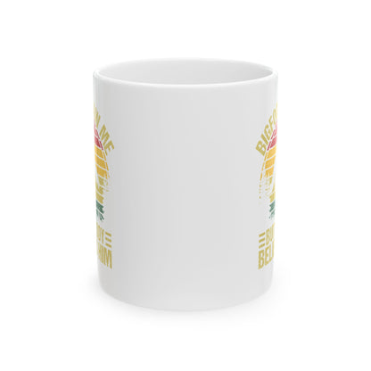 Bigfoot Saw Me But Nobody Believes Him White Mug, (11oz, 15oz)