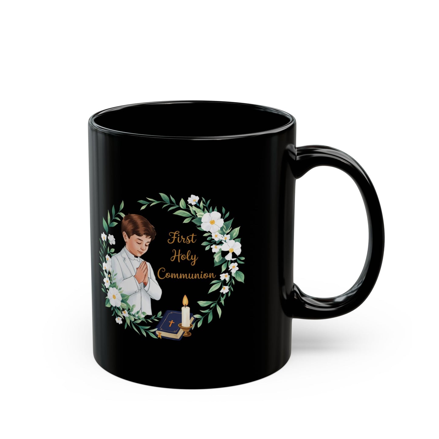 First Holy Communion day  Black Mug (11oz, 15oz)