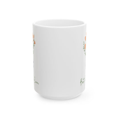 Best Couple Ever Mug – Floral Hand-Holding Illustration – Romantic Gift for Partners