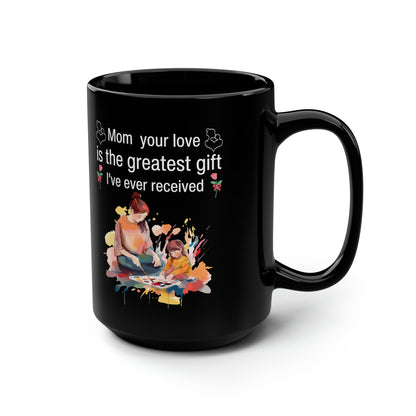 Black Coffee Mug for Mom – Heartfelt Gift for Mother’s Day, Birthday & Christmas