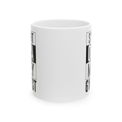 Straight Outta Money Gymnast White Mug, (11oz, 15oz)