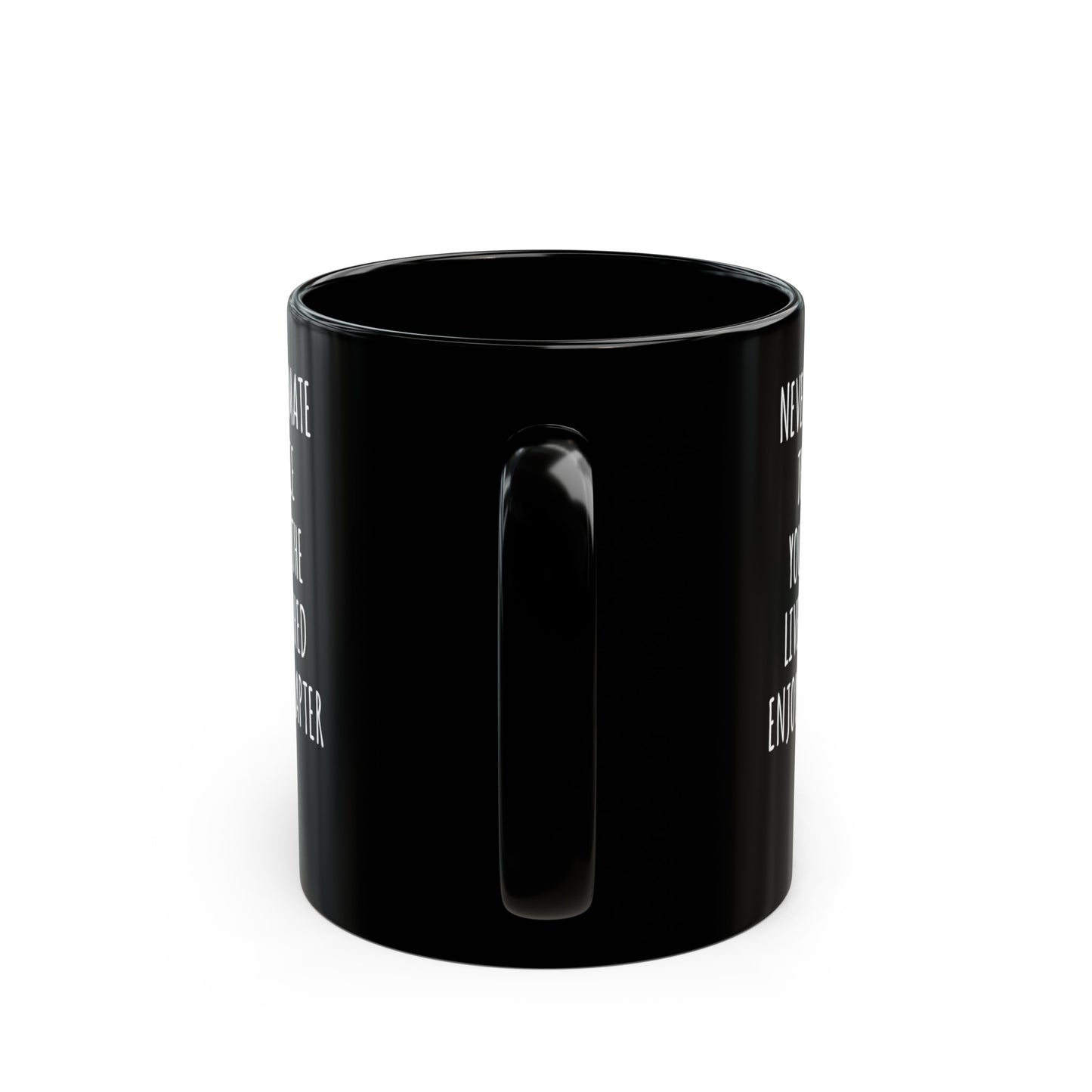 Never Underestimate the Difference You Made Black Mug – Inspirational Retirement Gift