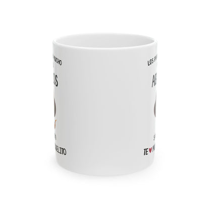 Los Abuelos Lo Saben Todo Mug – Grandfather Appreciation White Ceramic Mug