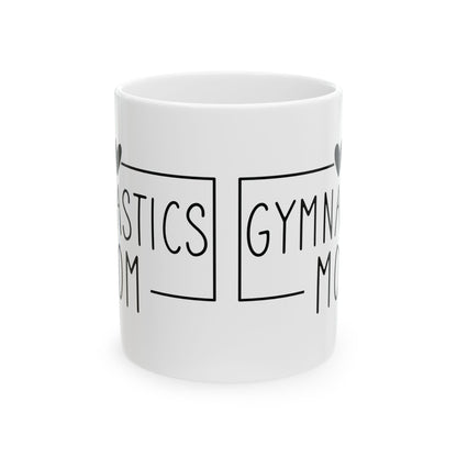 Gymnastics Mom White Mug, (11oz, 15oz)