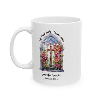 First Holy Communion Mug – Personalized Gift for Girl