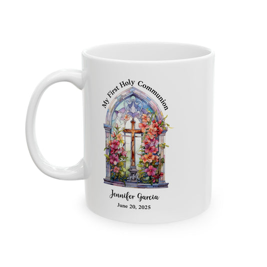 First Holy Communion Mug – Personalized Gift for Girl