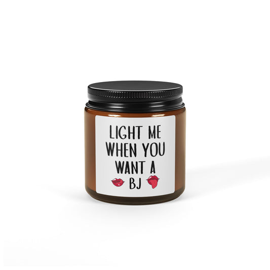 Scented Soy Candle (Multi-Size, Amber Jar)