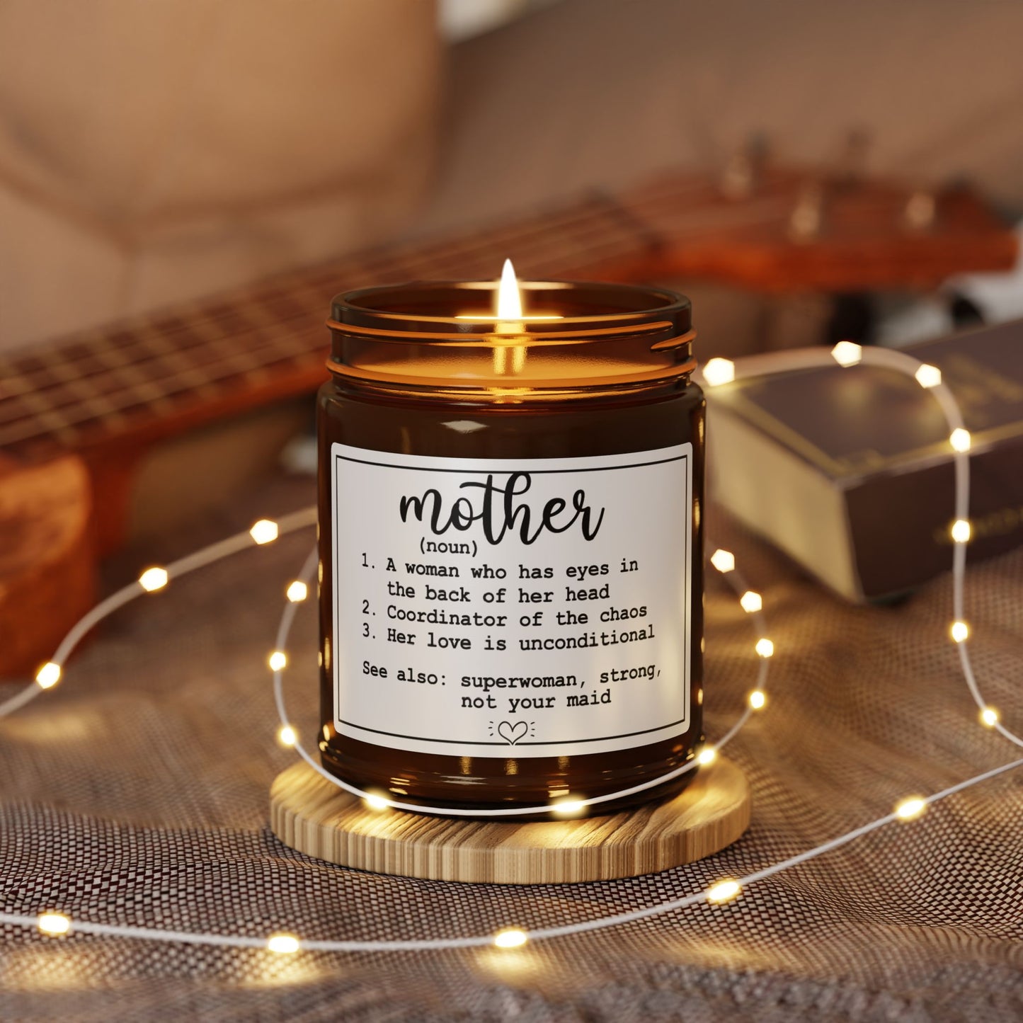 Mother Definition Candle – Funny Mom Gift, Mother's Day Present, Appreciation Gift for Supermom