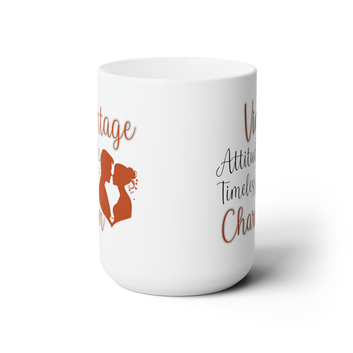 Vintage Attitude Timeless Charm Mug – Romantic Classic Coffee Cup for Women