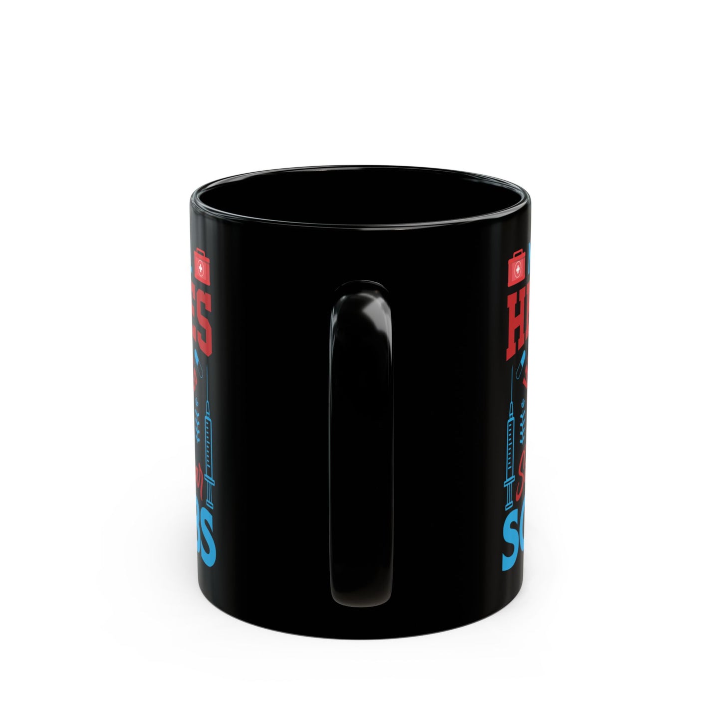 NOT ALL HEROES WEAR CAPES 11oz & 15oz  Black mug